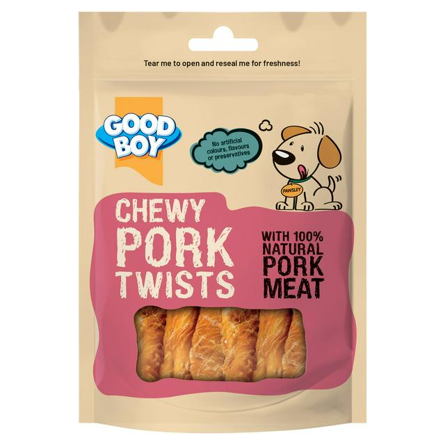 Good Boy Good Boy Chewy Twists Pork Adult Treat Dog Food pet food packaging