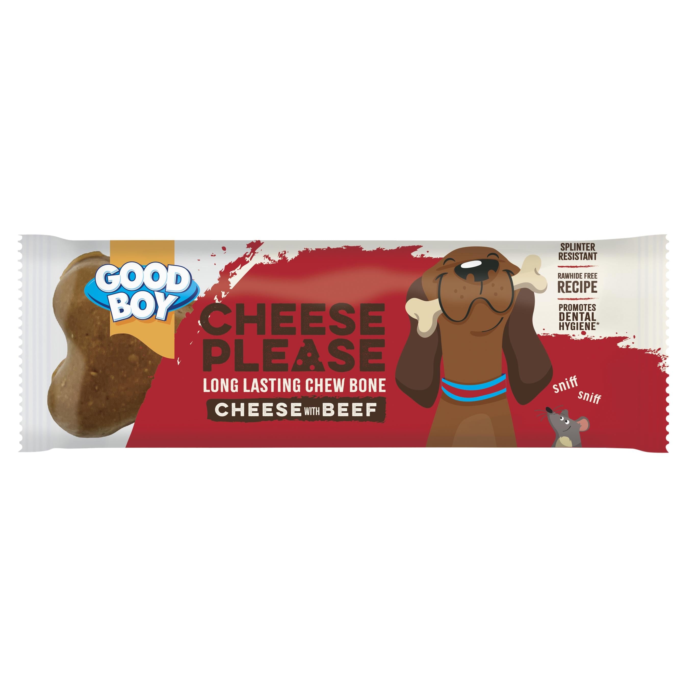 Good Boy Good Boy Cheese Please Beef Adult Treat Dog Food pet food packaging