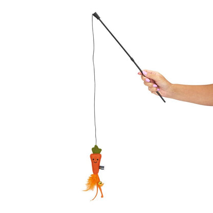 Petface Foodie Faces Christmas Carrot Teaser Cat Toy