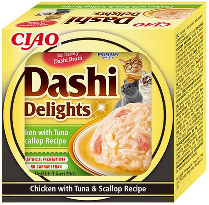 Ciao Dashi Delights Wet Cat Food - Chicken with Tuna & Scallop Recipe