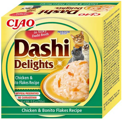 Ciao Dashi Delights Wet Cat Food - Chicken & Bonito Flakes Recipe