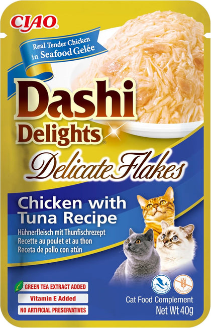 Ciao Dashi Delights Delicate Flakes Wet Cat Food - Chicken with Tuna Recipe