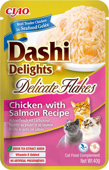 Ciao Dashi Delights Delicate Flakes Wet Cat Food - Chicken with Salmon Recipe