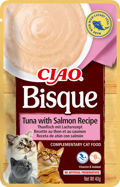 Ciao Bisque Wet Cat Food - Tuna with Salmon Recipe