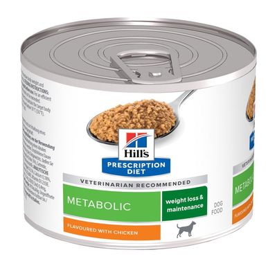 Hill's Pet Nutrition Hill'S Pet Nutrition Hill Prescription Metabolic Weight Management Chicken Adult Wet Dog Food pet food packaging