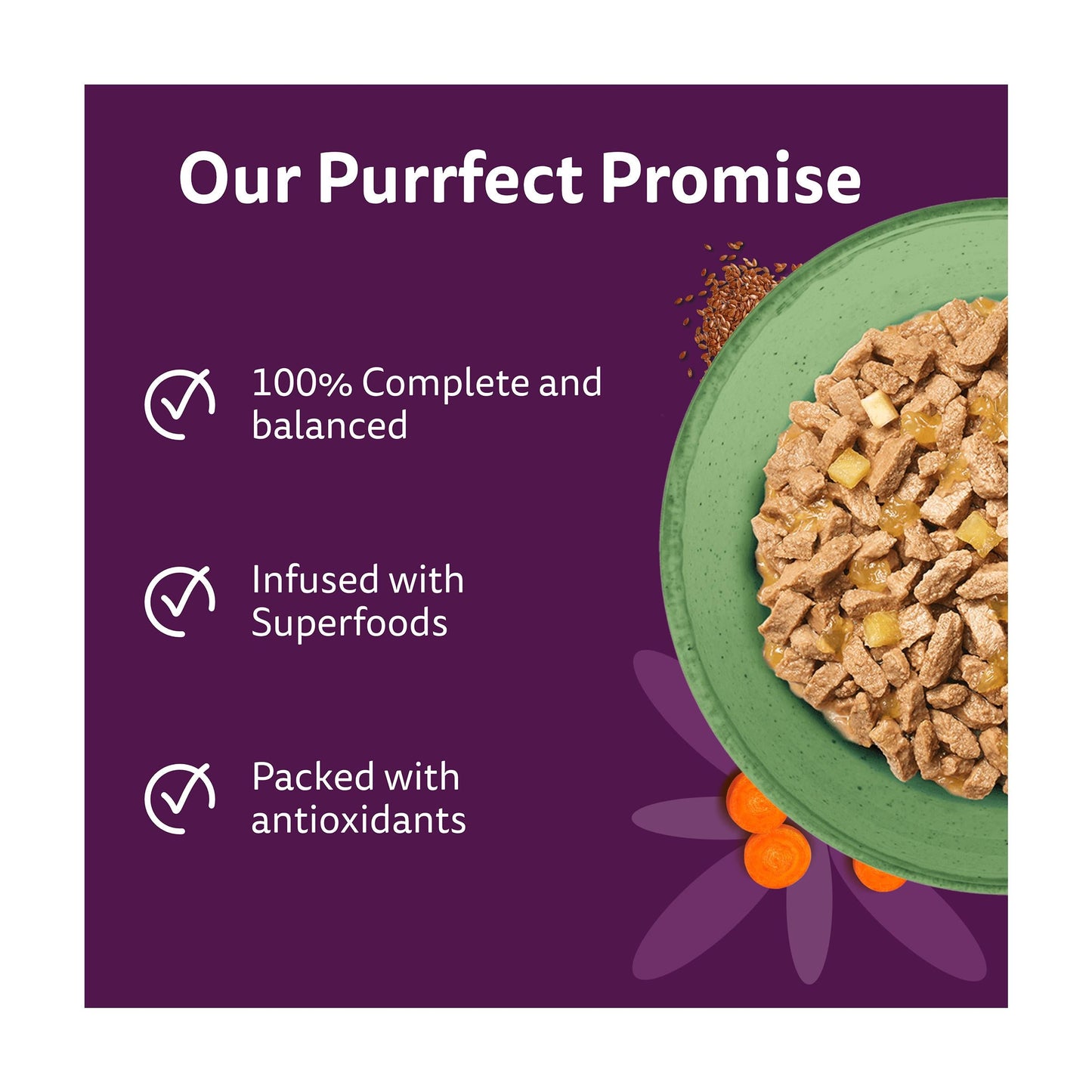 WHISKAS 1+ Superfoods Mixed Selection Wet Cat Food Pouches in Jelly