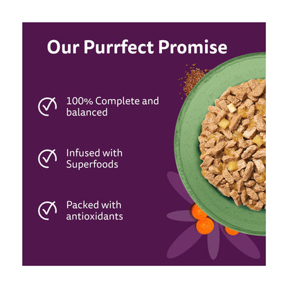 WHISKAS 1+ Superfoods Mixed Selection Wet Cat Food Pouches in Jelly