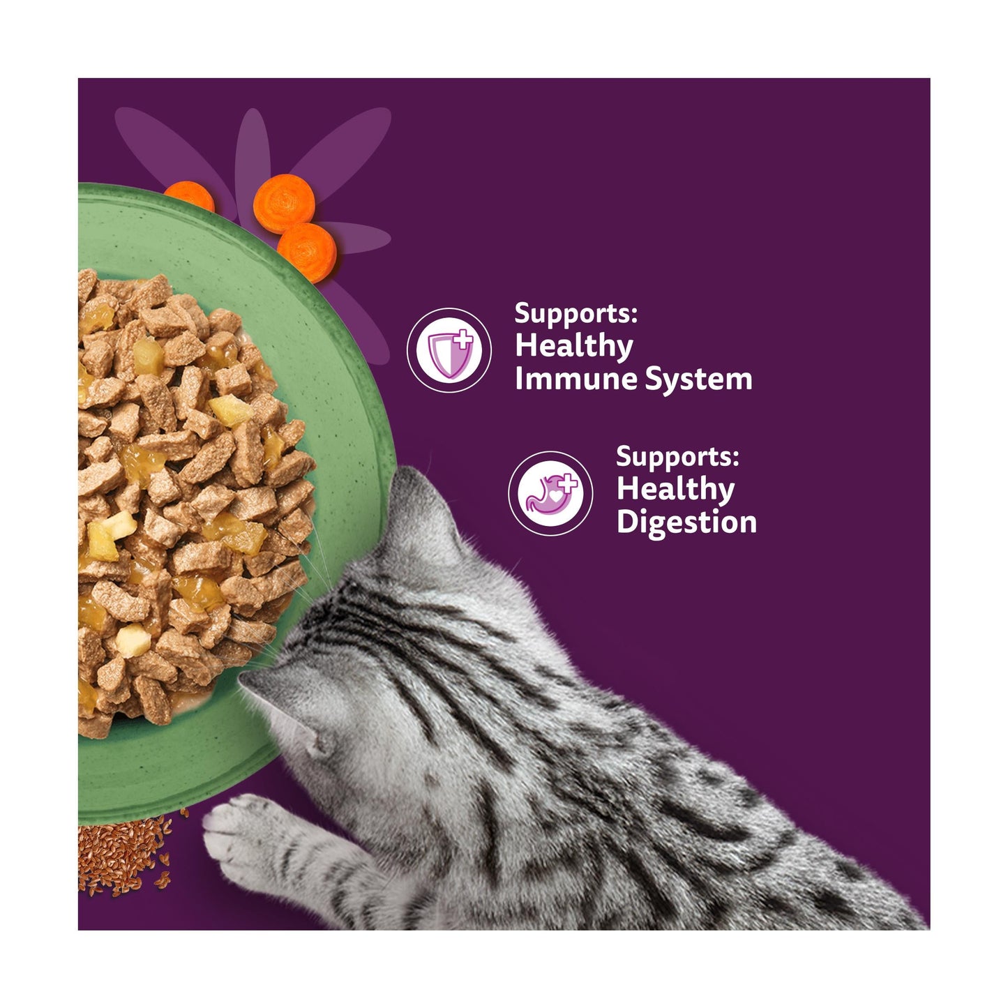 WHISKAS 1+ Superfoods Mixed Selection Wet Cat Food Pouches in Jelly