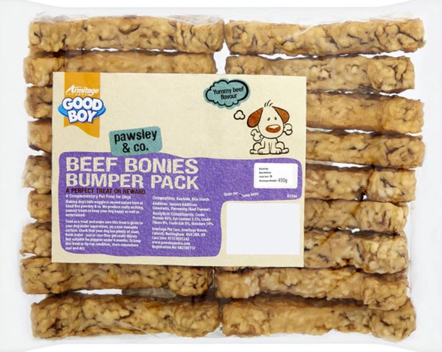 Good Boy Good Boy Pawsley Co Bonies Beef Adult Treat Dog Food pet food packaging