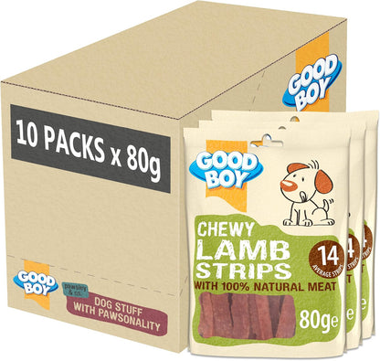 Good Boy Pawsley & Co Chewy Lamb Strips Dog Treats