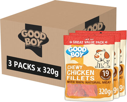 Good Boy Pawsley & Co Chewy Chicken Fillets Dog Treats