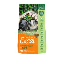 Front View of Burgess Excel Guinea Pig Nuggets with Mint - 3kg