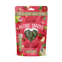 Front View of Burgess Excel Nature Snacks Winter Berry Bakes - Cranberry & Apple - 60g