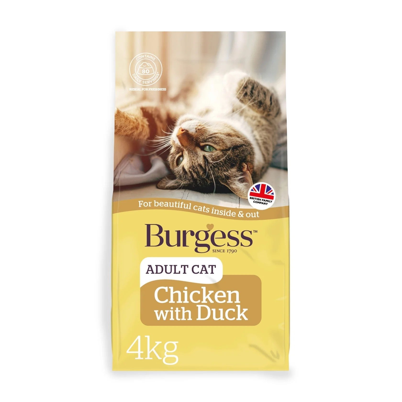 Burgess Burgess Chicken Duck Adult Dry Cat Food pet food packaging