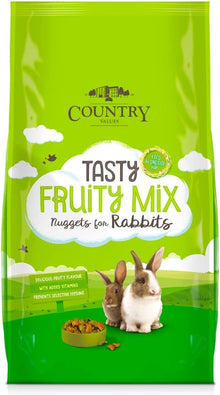 Front View of Country Value Fruity Nuggets for Rabbits - 1.5kg & 10kg