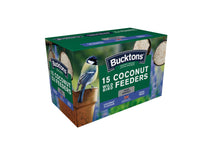 Front View of Bucktons Wild Bird Food - Coconut - 15 Pack