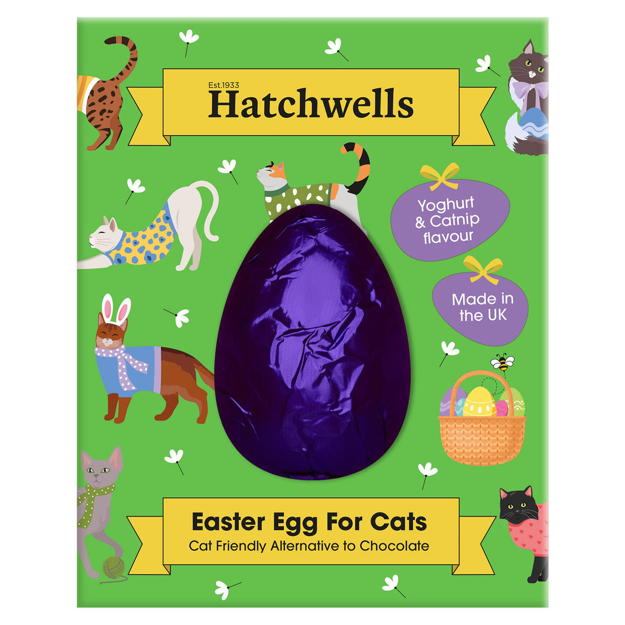 Hatchwells Easter Egg for Cats - Yoghurt & Catnip