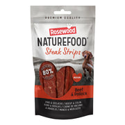 Naturefood Dog Treats Steak Strips Beef & Pollock - Medium