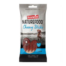 Front View of Naturefood Chewy Sticks Small Breed Dog Treats - Lamb - 72g