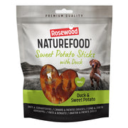 Naturefood Dog Treats Duck Wrapped Sweet Potato Sticks Value Pack - Small