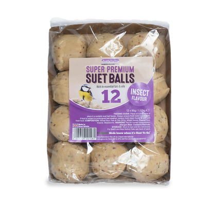 Suet to Go Suet Balls Insect Tray Super Premium Wild Bird Food