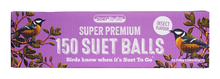 Front View of Suet to Go Suet Balls Bulk Wild Bird Food - Insect - 150 x 85g
