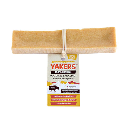 Yakers Peanut Butter & Banana Dog Chews