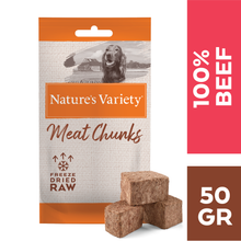 Nature's Variety Freeze Dried Meat Chunks Dog Treats - Beef