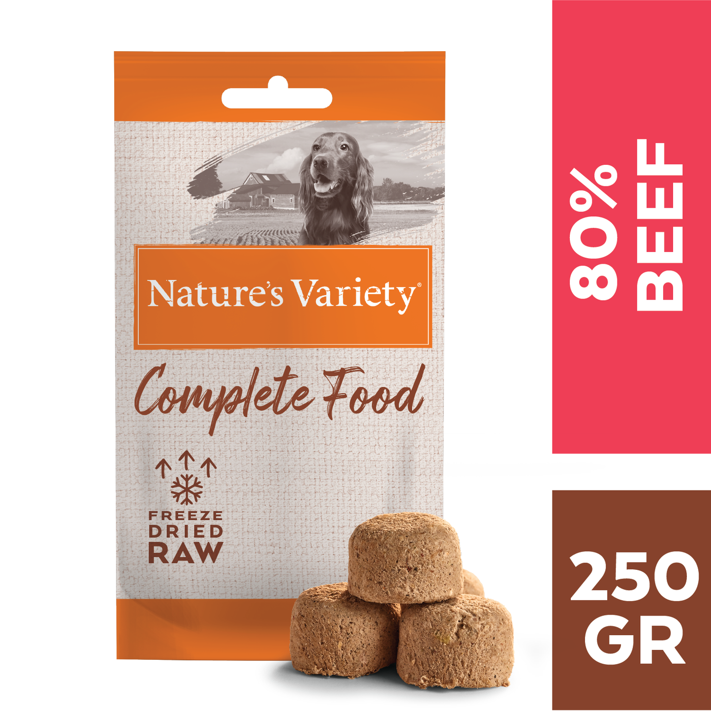 Nature's Variety Complete Freeze Dried Adult Dry Dog Food - Beef