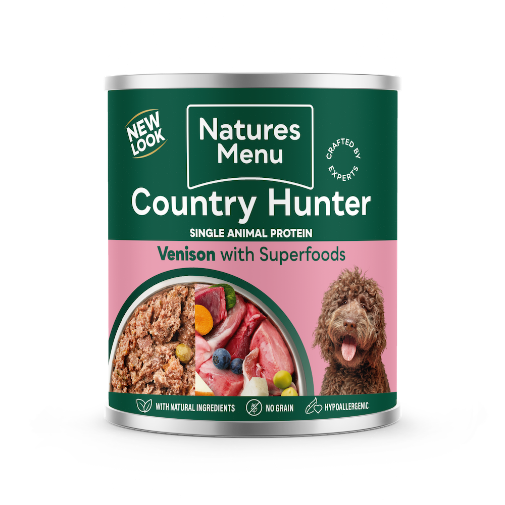 Natures Menu Country Hunter Superfood Selection Multipack Wet Dog Food Cans - Venison, Rabbit, Beef & Wild Boar