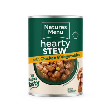 Natures Menu Hearty Stew Wet Dog Food Cans - Chicken & Vegetables