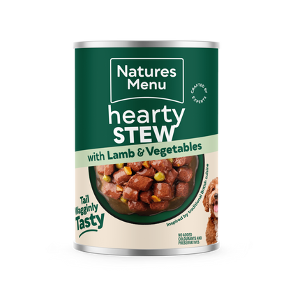 Natures Menu Hearty Stew Wet Dog Food Cans - Lamb & Vegetables