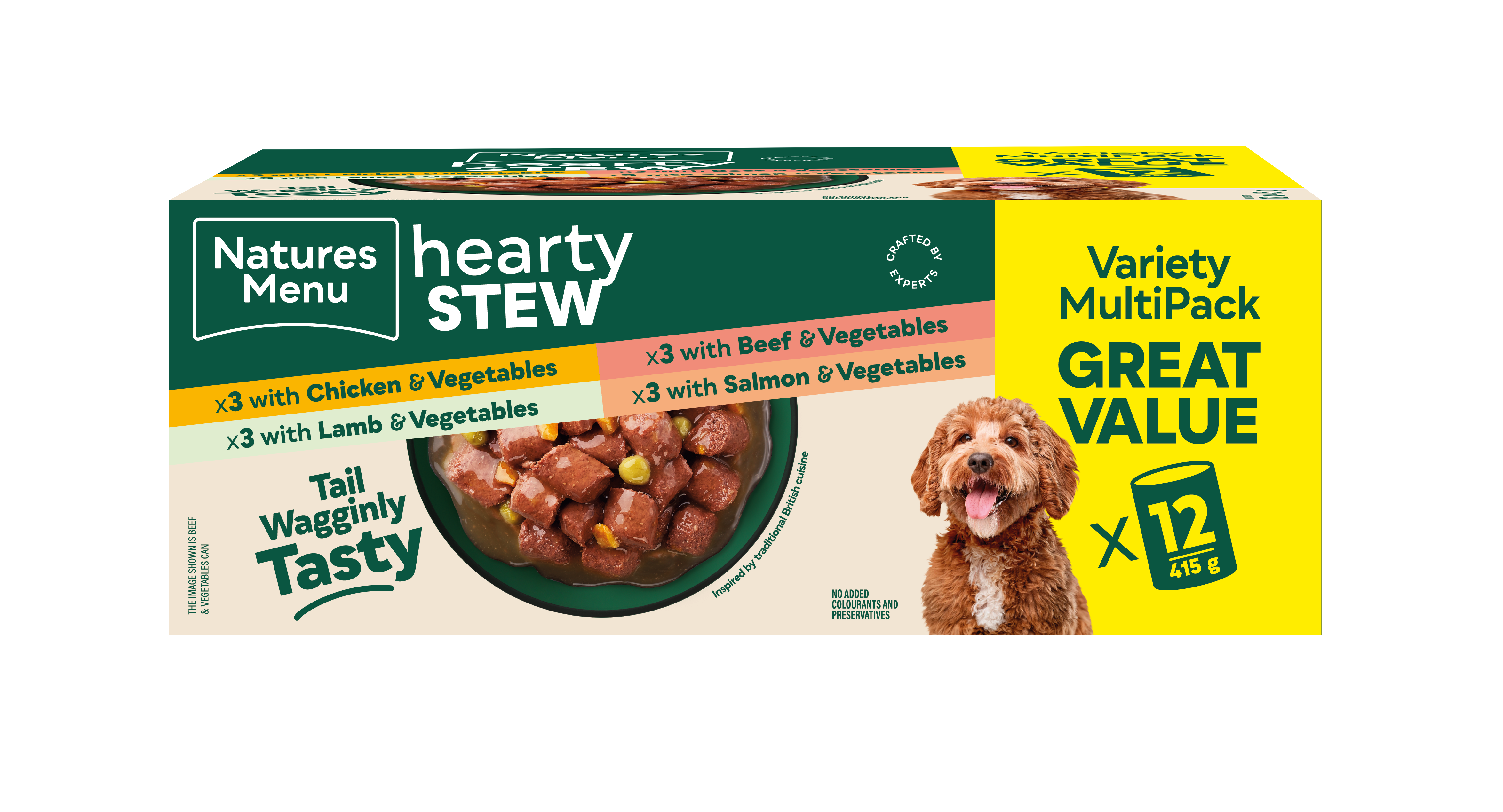 Natures menu Natures Menu Stew Beef Chicken Lamb Salmon Adult Wet Dog Food pet food packaging