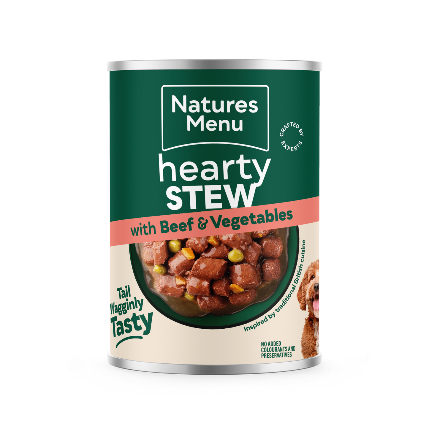 Natures Menu Hearty Stews Wet Dog Food Cans With Chicken, Lamb, Beef, Salmon & Vegetable