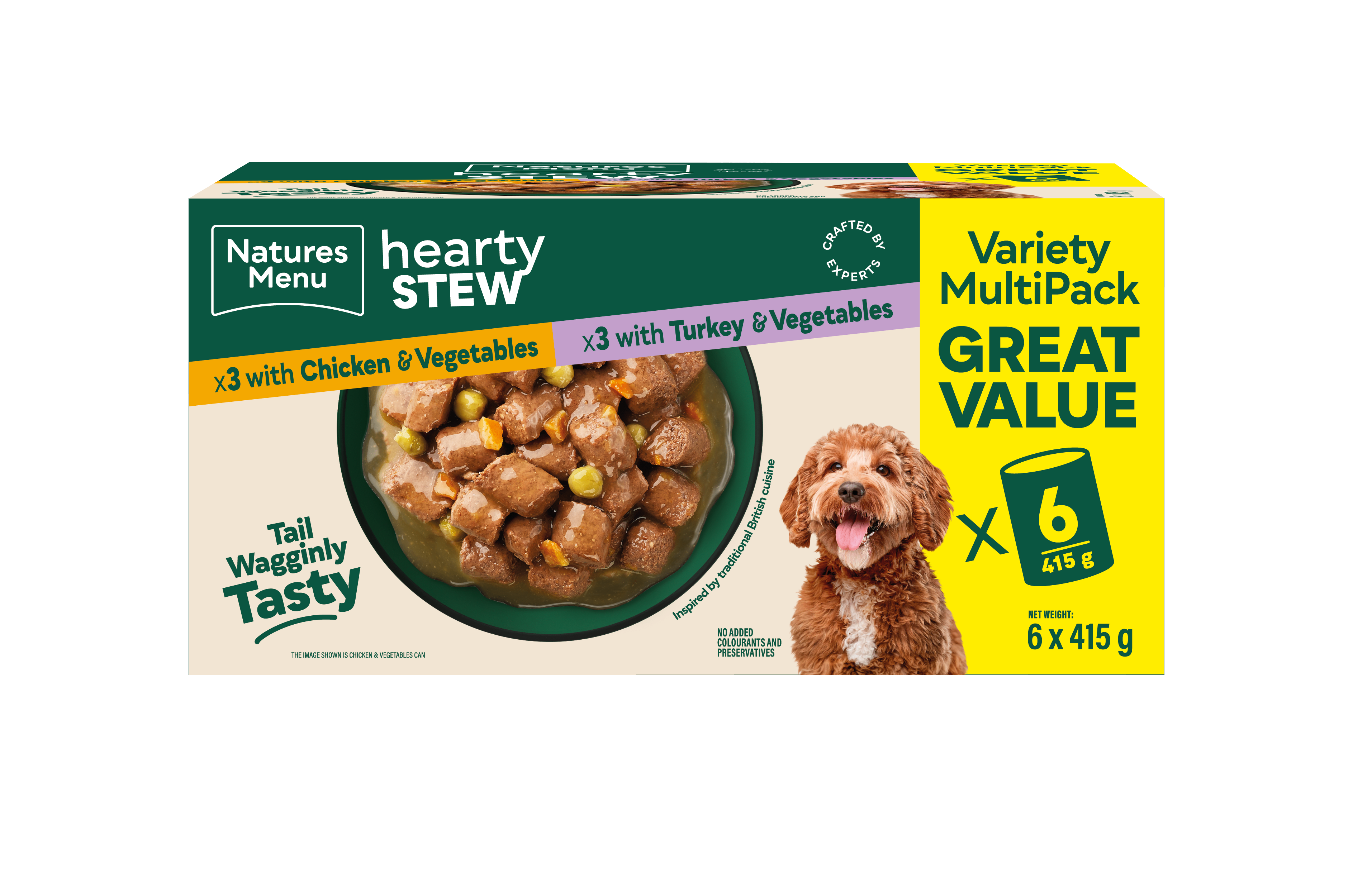 Natures menu Natures Menu Stew Chicken Turkey Adult Wet Dog Food pet food packaging