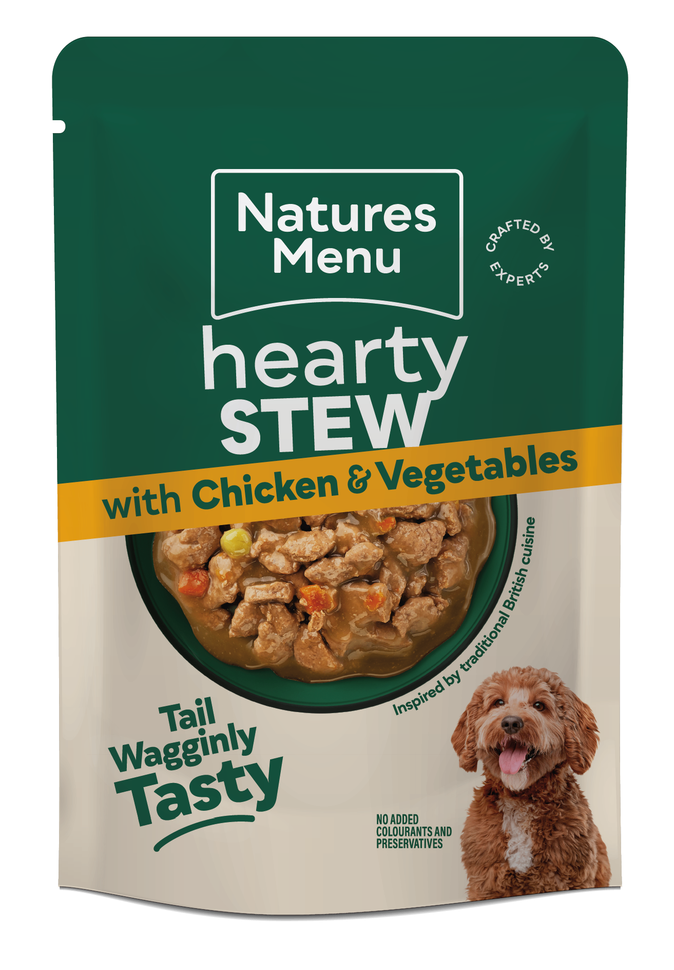 Natures Menu Hearty Stews Wet Dog Food Pouch With Chicken & Vegetable