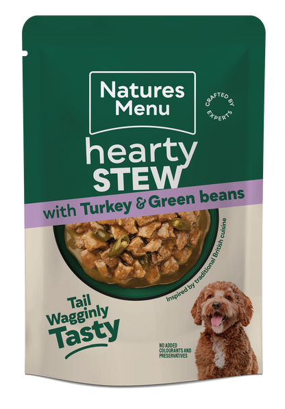 Natures Menu Hearty Stews Wet Dog Food Pouch With Chicken,Turkey, Beef, Salmon & Vegetable