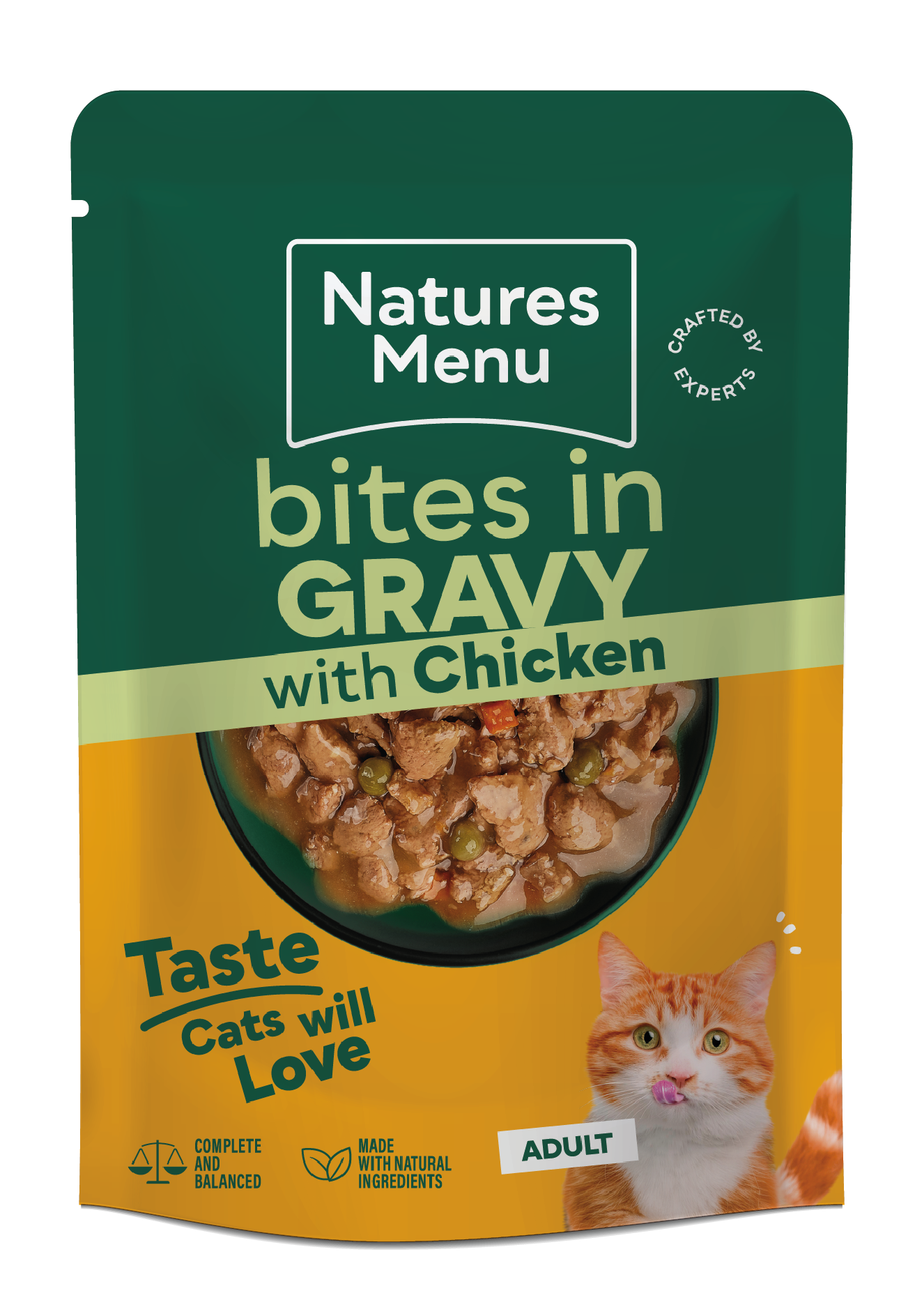 Natures menu Natures Menu Bites Beef Chicken Pork Adult Wet Cat Food pet food packaging