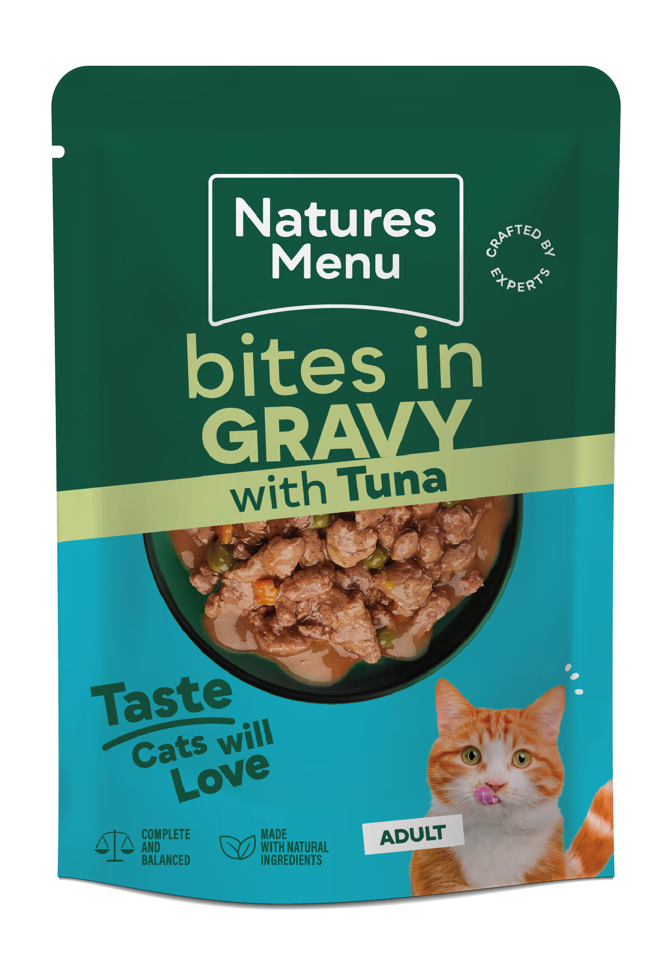 Natures menu Natures Menu Bites Beef Pork Tuna Adult Wet Cat Food pet food packaging