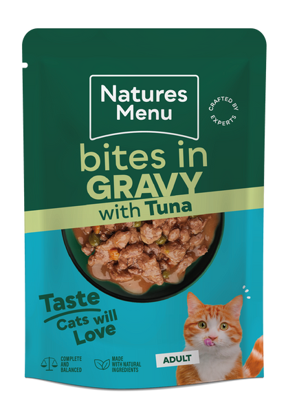 Natures Menu Bites in Gravy Variety Multipack Wet Cat Food - 12 x 85g