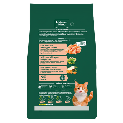 Natures Menu High in Meat with Salmon Adult Dry Cat Food
