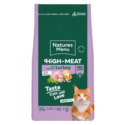Natures Menu High in Meat with Turkey Adult Dry Cat Food