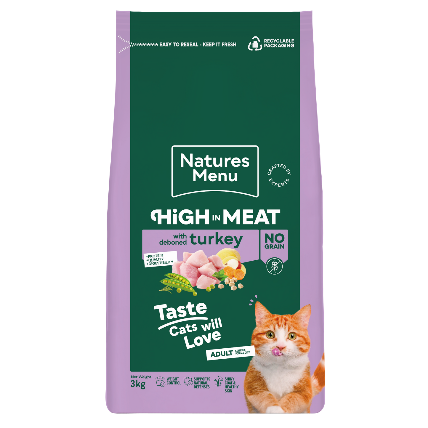Natures Menu High in Meat with Turkey Adult Dry Cat Food