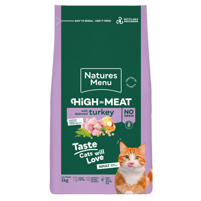 Natures Menu High in Meat with Turkey Adult Dry Cat Food