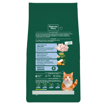 Natures Menu High in Meat with White Fish Adult Dry Cat Food