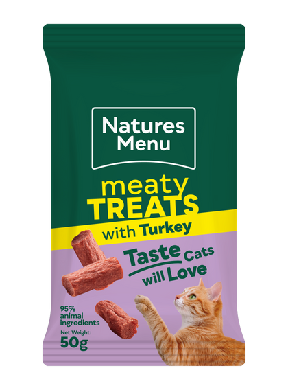 Natures Menu Cat Meaty Treats with Turkey