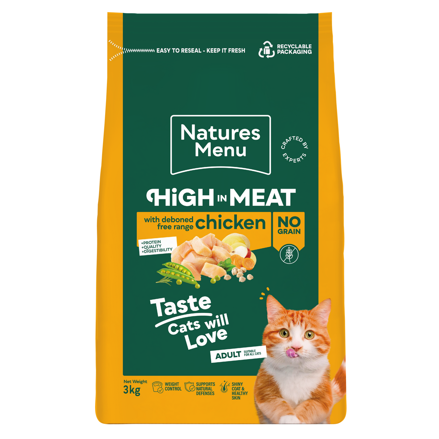 Natures Menu High in Meat with Chicken Adult Dry Cat Food