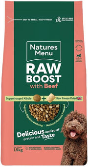 Natures Menu Freeze Dried Raw Boost with Beef Adult Dry Dog Food