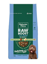 Natures Menu Freeze Dried Raw Boost with Trout & Fish Adult Dry Dog Food
