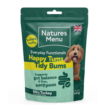 Natures Menu Freeze Dried Everyday Functionals Digestive Dog Treat - Turkey